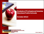 Analysis of Professional Salaries Maryland Public Schools October 2013