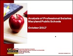 Analysis of Professional Salaries Maryland Public Schools October 2017