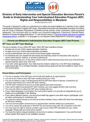 Parent's Guide to Understanding Your IEP Rights and Responsibilities