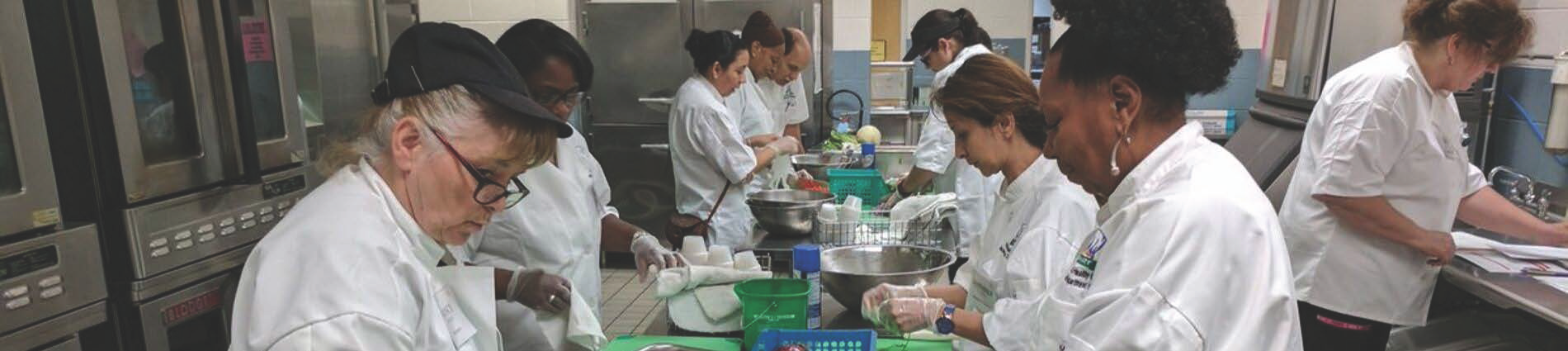 School chefs being trained